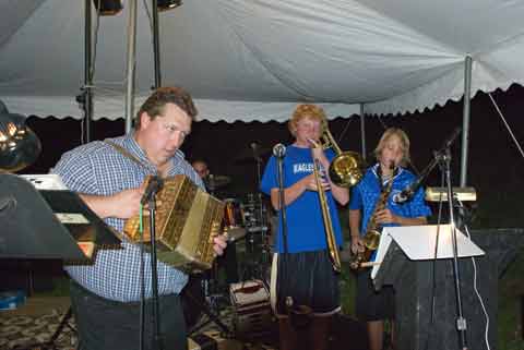 Nephews play in the band