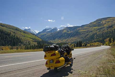 Yellow Spot and Mountain Scene