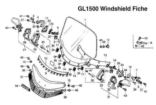 GL1500 Parts Fiche